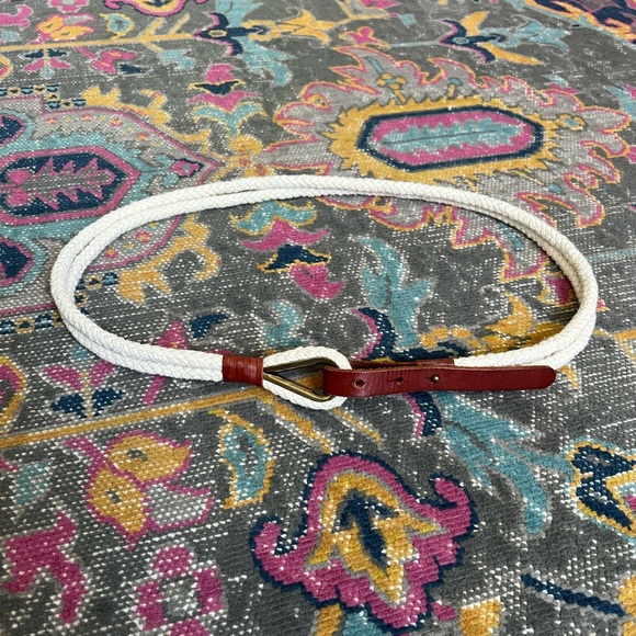 Nautical Leather Rope Belt J. Crew